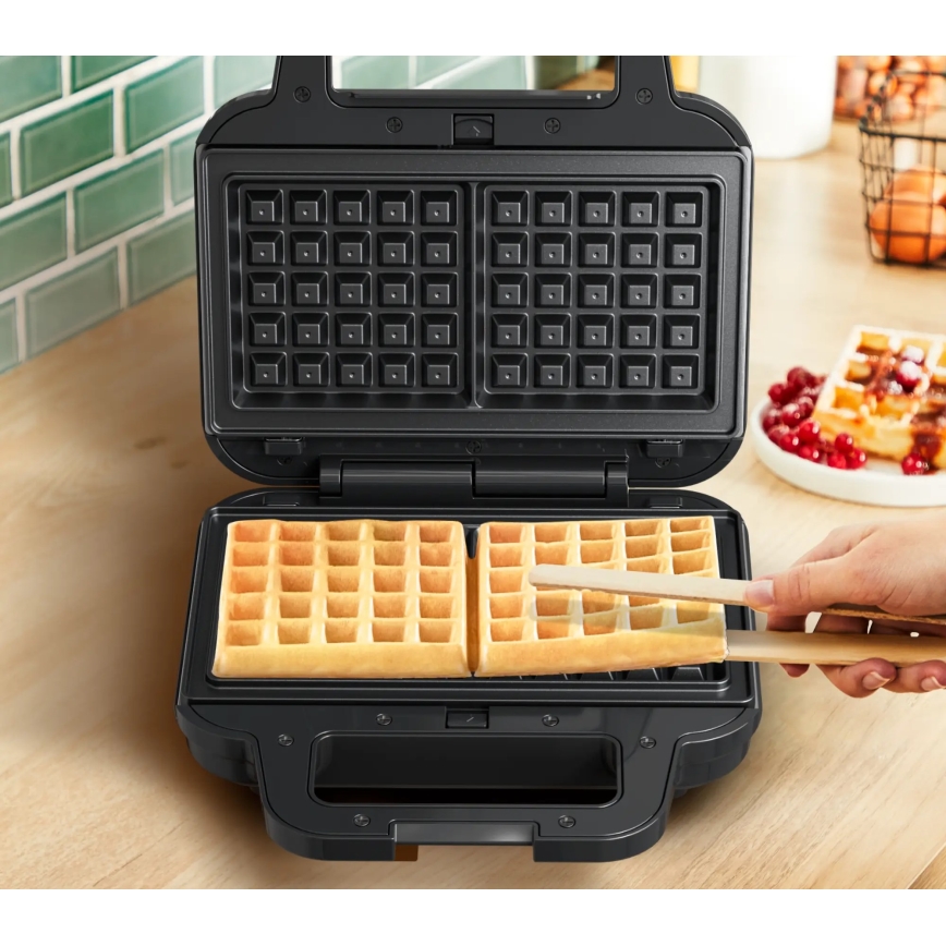 Tefal - Macchina per i panini ULTRA COMPACT 3in1 700W/230V nero/cromo opaco