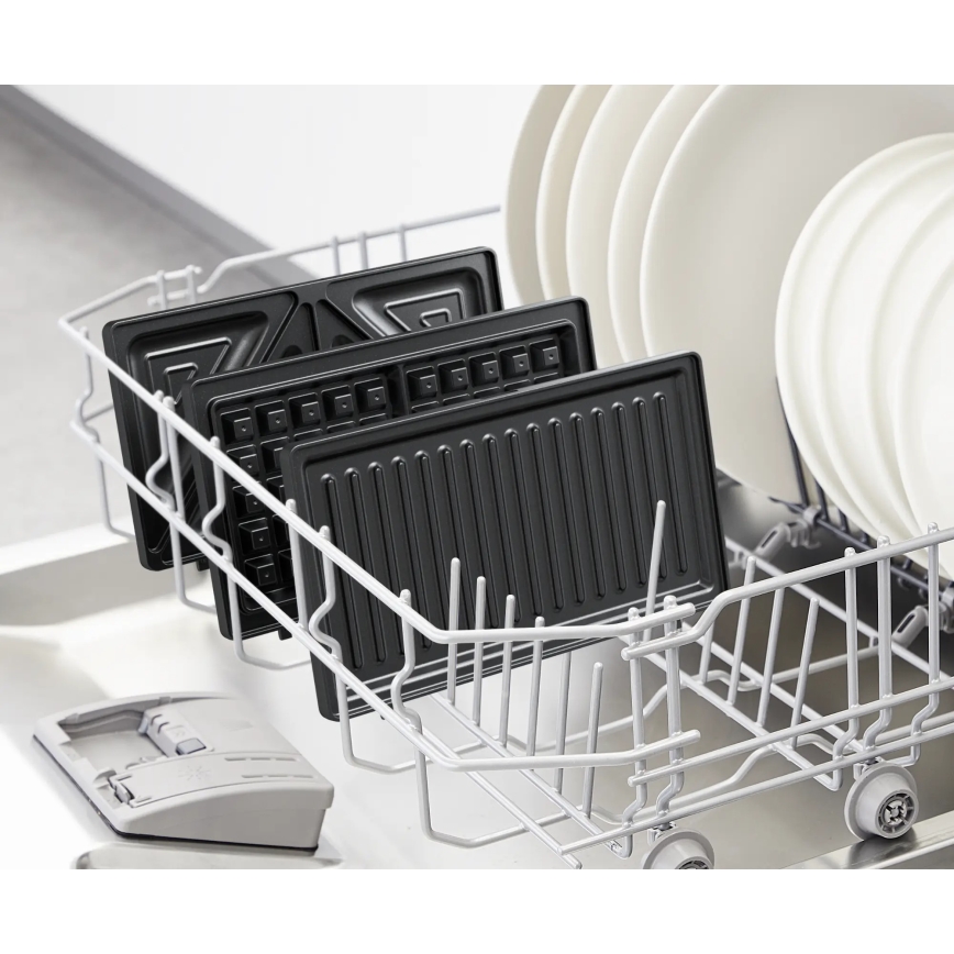 Tefal - Macchina per i panini ULTRA COMPACT 3in1 700W/230V nero/cromo opaco
