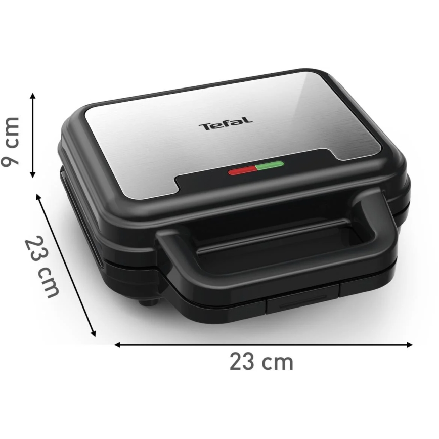 Tefal - Macchina per i panini ULTRA COMPACT 3in1 700W/230V nero/cromo opaco