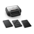 Tefal - Macchina per i panini ULTRA COMPACT 3in1 700W/230V nero/cromo opaco