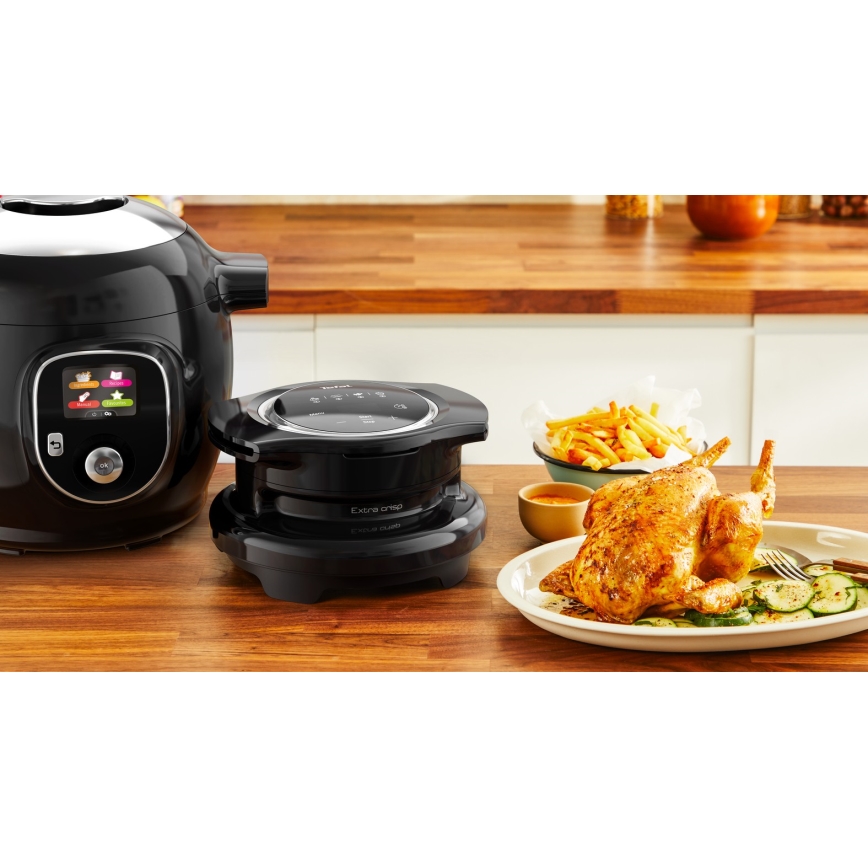 Tefal - Pentola a pressione elettrica multifunzione con accessori 6 l 1600W/230V nera