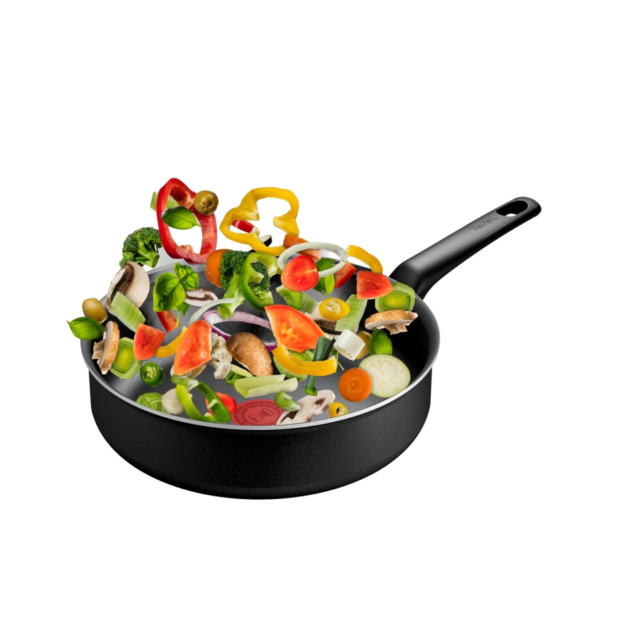 Tefal - Padella alta ACCESS con coperchio 24 cm