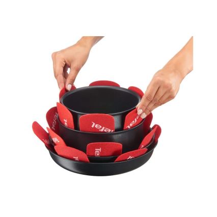 Tefal - Padella protector set 4 pz INGENIO rosso