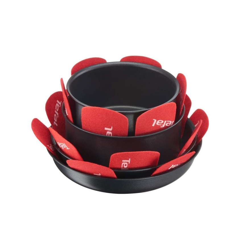 Tefal - Padella protector set 4 pz INGENIO rosso