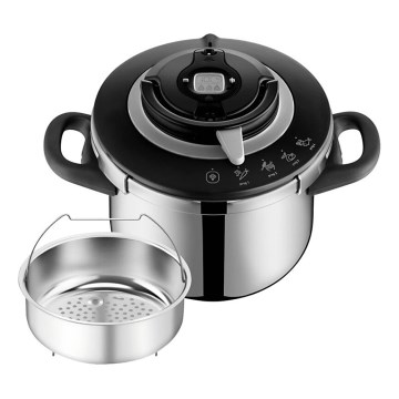Tefal - Pentola a pressione 6 l CLIPSO+ CHEF acciaio inossidabile