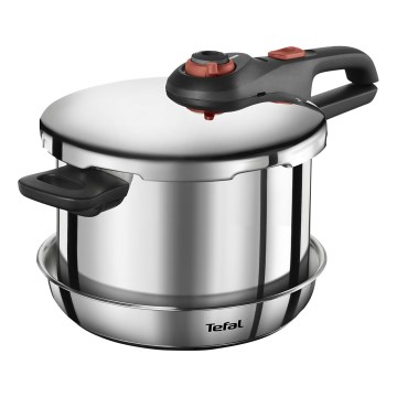 Tefal - Pentola a pressione 6 l SECURE TRENDY + set da 5 pezzi INGENIO EMOTION
