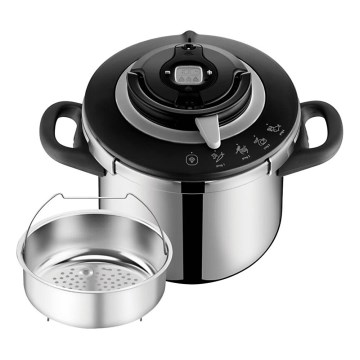 Tefal - Pentola a pressione 8 l CLIPSO+ CHEF acciaio inossidabile
