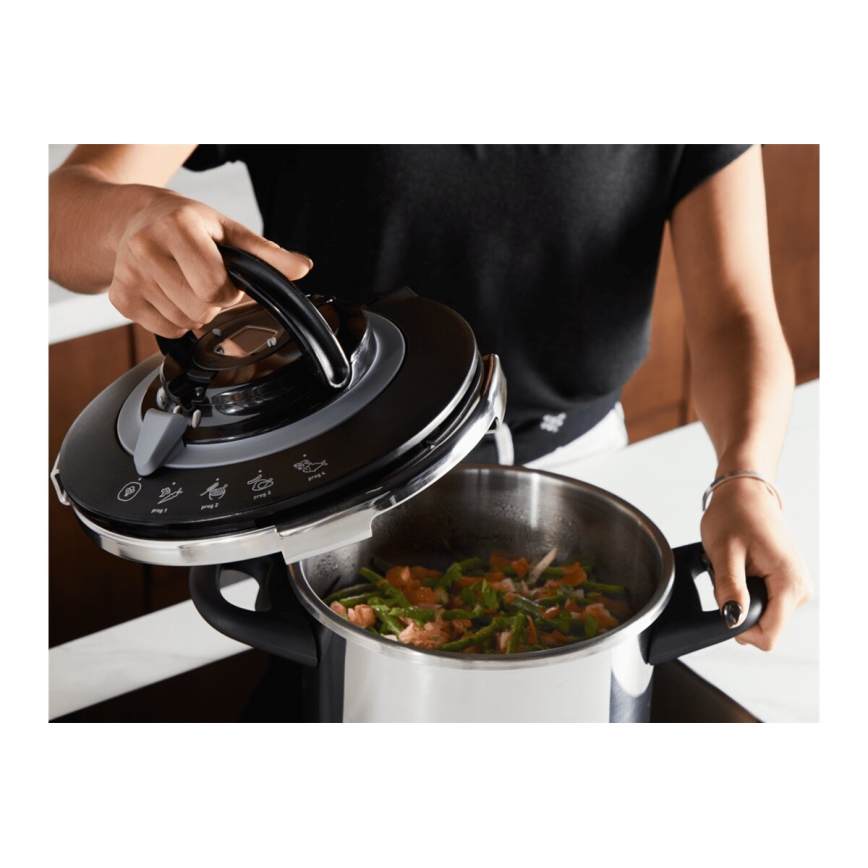 Tefal - Pentola a pressione 8 l CLIPSO+ CHEF acciaio inossidabile