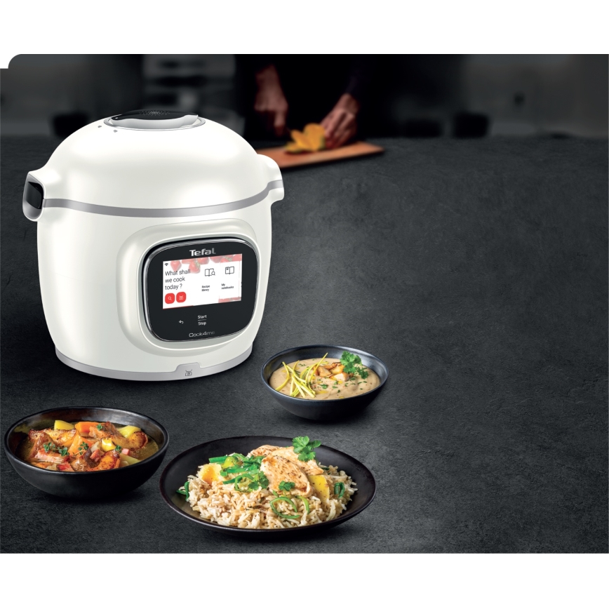 Tefal - Pentola a pressione elettrica multifunzione 6 l COOK4ME TOUCH PRO 1600W/230V Wi-Fi