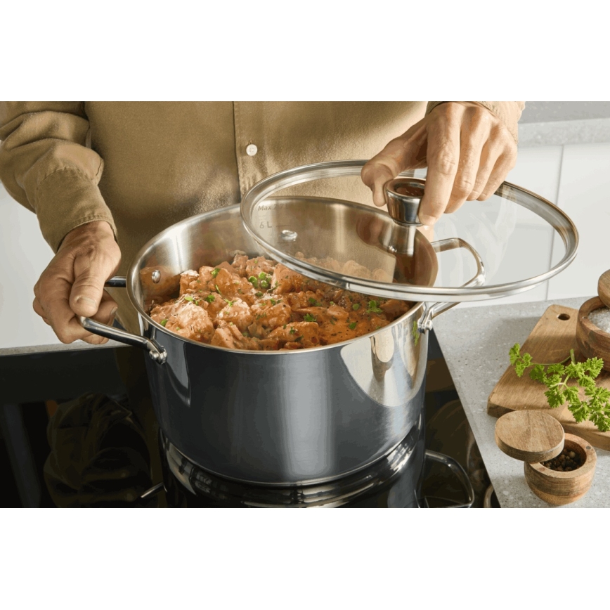 Tefal - Pentola con coperchio EMOTION+ XL 30 cm