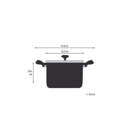 Tefal - Pentola con coperchio EMOTION+ XL 30 cm