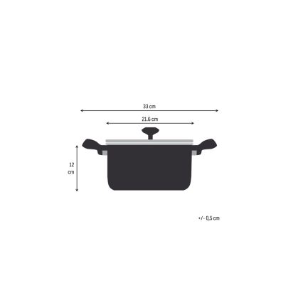 Tefal - Pentola con coperchio EXTREME 20 cm