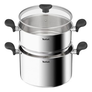 Tefal - Pentola per couscous con cestello per la cottura a vapore PRIMARY 24 cm