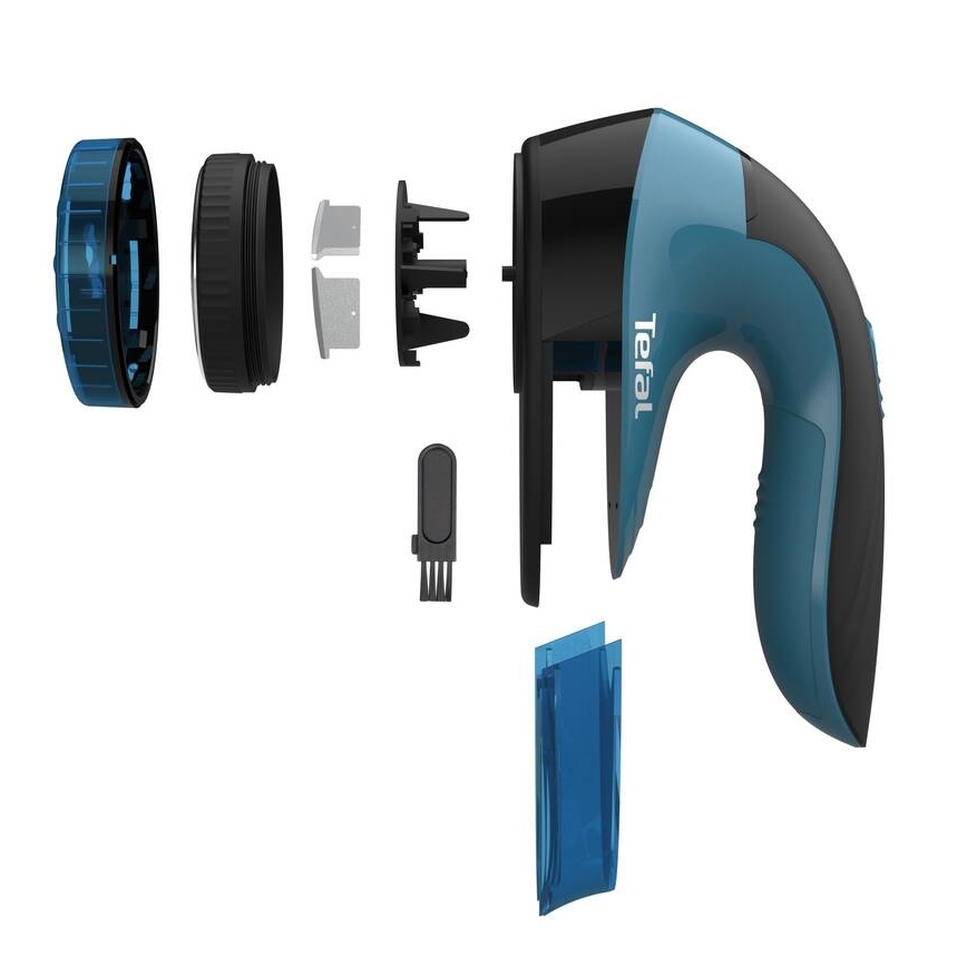 Tefal - Rimuovi-pelucchi LINT 2xAA nero/blu