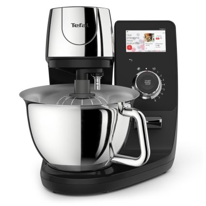 Tefal - Robot da cucina con bilancia integrata I-COACH TOUCH 1200W/230V in acciaio inox