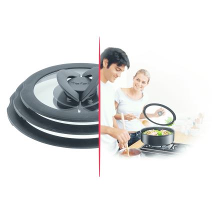Tefal - Set di 3 coperchi in vetro INGENIO