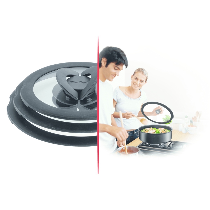 Tefal - Set di 3 coperchi in vetro INGENIO