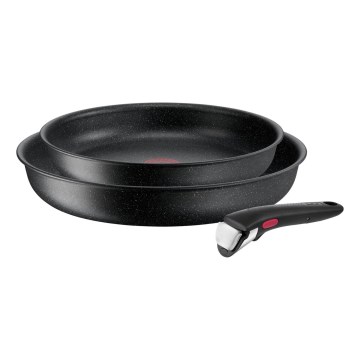 Tefal - Set di 3 padelle INGENIO BLACK STONE