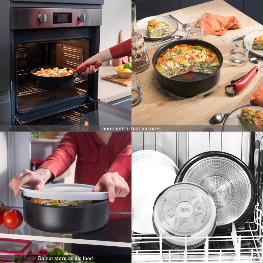 Tefal - Set di 3 padelle INGENIO INTENS' CERAM