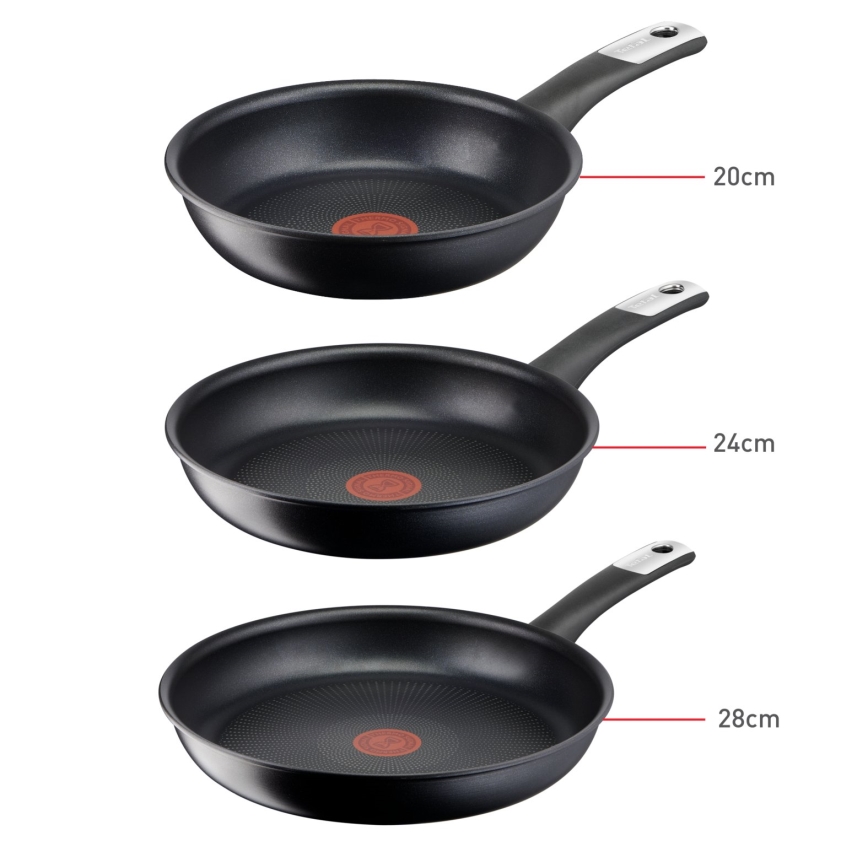 Tefal - Set di 3 padelle PERFECT TOUCH