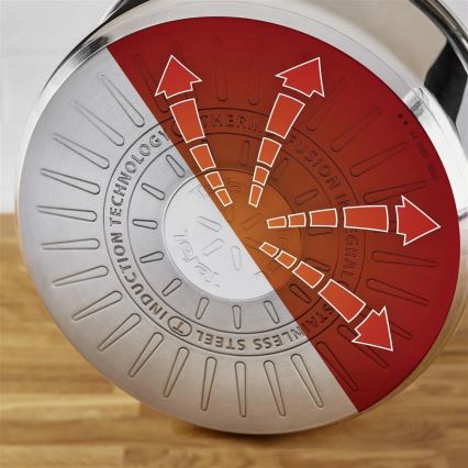 Tefal - Set di 3 pentole DELICIOUS in acciaio inox