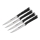 Tefal - Set di 4 coltelli da bistecca ICE FORCE, lama 11 cm, in acciaio inossidabile, cromo lucido/nero