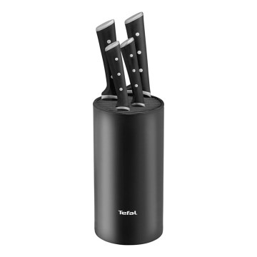Tefal - Set di 4 coltelli da cucina con supporto ICE FORCE