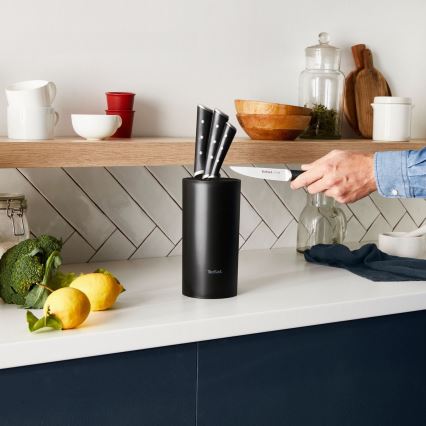 Tefal - Set di 4 coltelli da cucina con supporto ICE FORCE