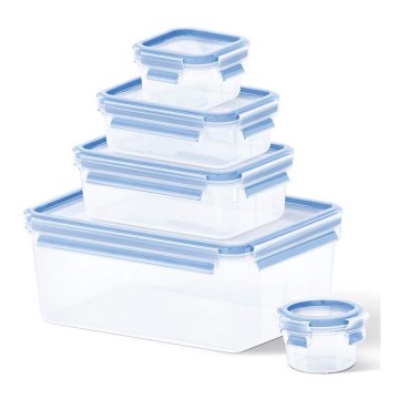 Tefal - Set di 5 contenitori alimentari MASTER SEAL FRESH, blu