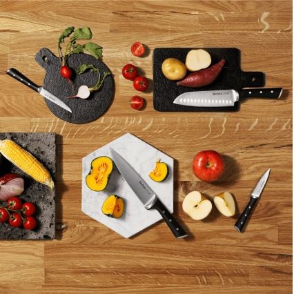 Tefal - Set di coltelli da cucina con supporto ICE FORCE 6 pz