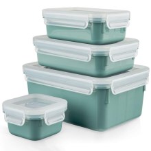 Tefal - Set di contenitori per alimenti 4 pz MSEAL COLOR verde