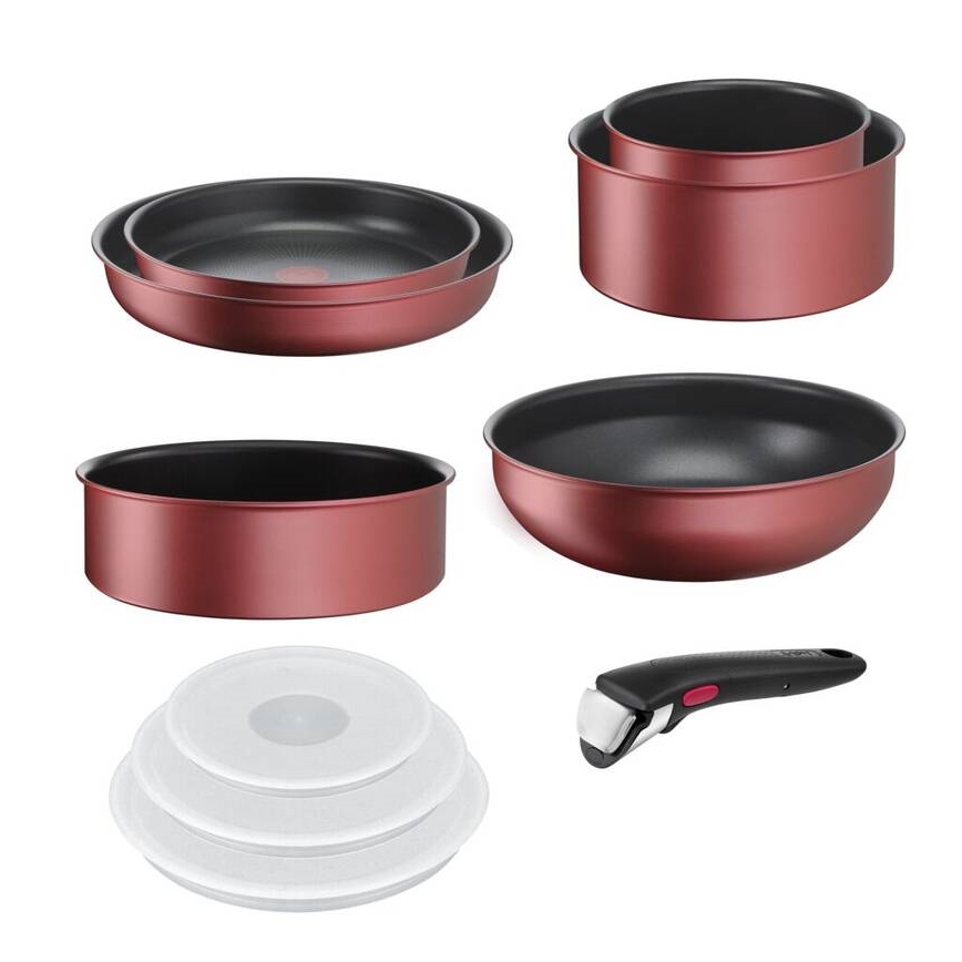 Tefal - Set di pentole 10 pezzi INGENIO DAILY CHEF in rame