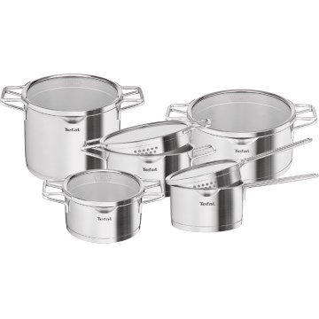 Tefal - Set di pentole 10 pezzi NORDICA in acciaio inox