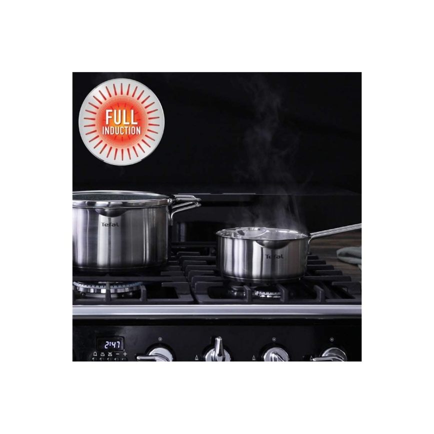 Tefal - Set di pentole 10 pezzi NORDICA in acciaio inox