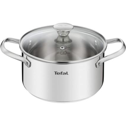 Tefal - Set di pentole 10 pz COOK EAT acciaio inossidabile