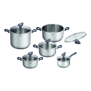 Tefal - Set di pentole 10 pz DAILY COOK acciaio inossidabile
