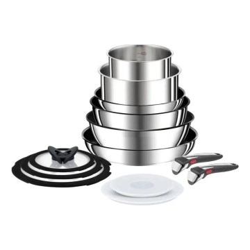 Tefal - Set di pentole 13 pezzi INGENIO PREFERENCE ON in acciaio inossidabile