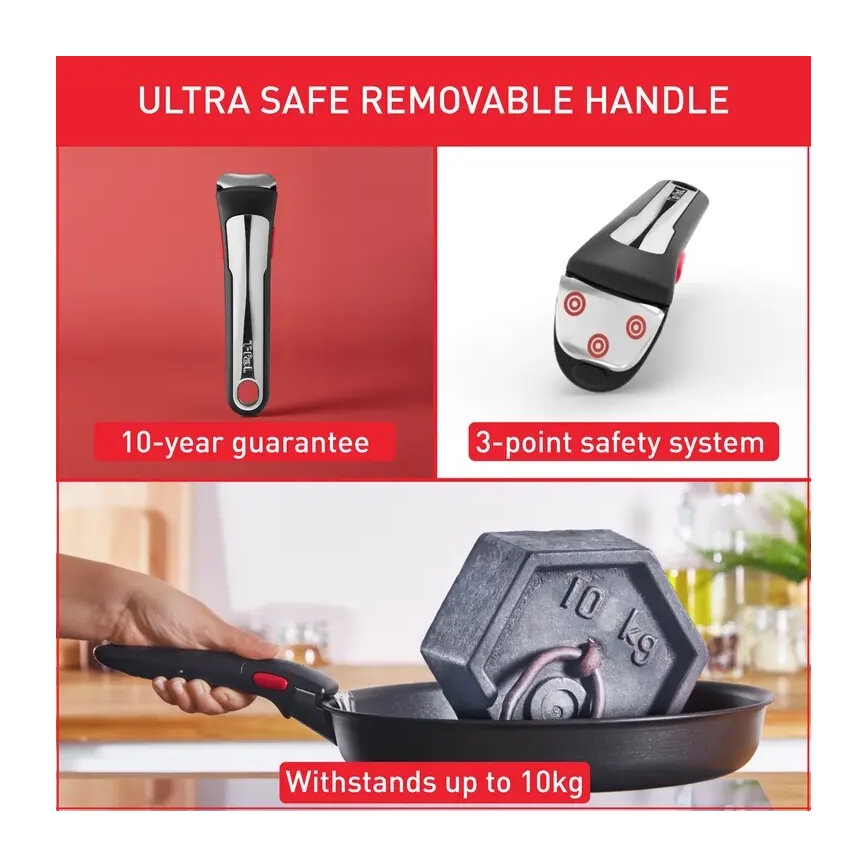 Tefal - Set di pentole 13 pezzi INGENIO PREFERENCE ON in acciaio inossidabile