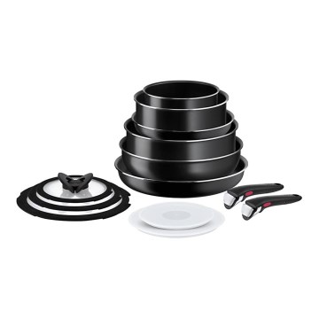 Tefal - Set di pentole 13 pz INGENIO EASY COOK & CLEAN BLACK