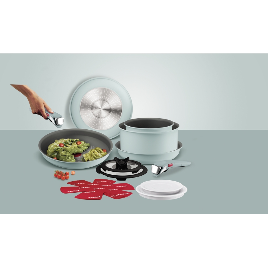 Tefal - Set di pentole 15 pezzi INGENIO HALO