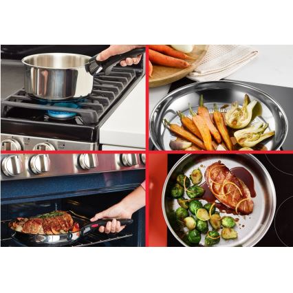 Tefal - Set di pentole 5 pezzi INGENIO COOK in acciaio inox