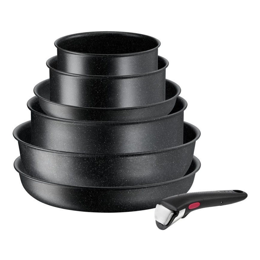 Tefal - Set di pentole 7 pz INGENIO BLACK STONE