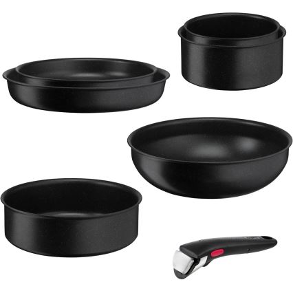 Tefal - Set di pentole 7 pz INGENIO BLACK STONE