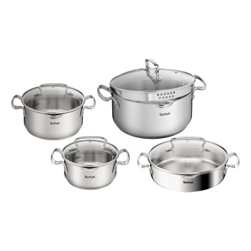 Tefal - Set di pentole 8 pezzi DUETTO+