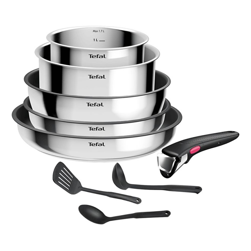 Tefal - Set di pentole 9 pezzi INGENIO COOK in acciaio inox