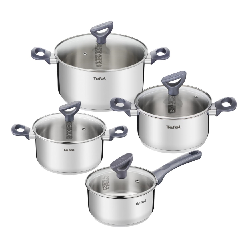 Tefal - Set di pentole DAILY COOK, 8 pezzi