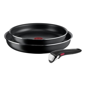 Tefal - Set di teglie 3 pz INGENIO EASY COOK & CLEAN BLACK