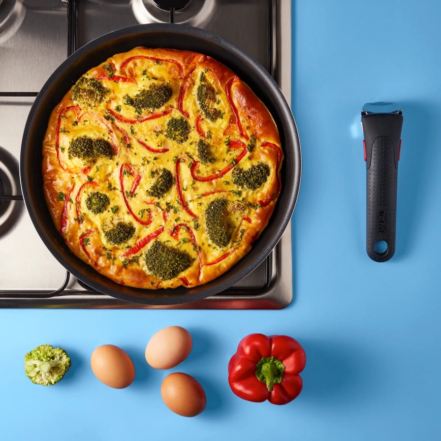 Tefal - Set di teglie 3 pz INGENIO EASY COOK & CLEAN BLACK