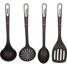 Tefal - Set di utensili da cucina 4 pz INGENIO nero