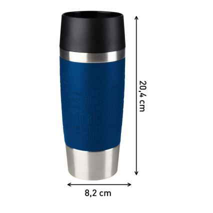 Tefal - Tazza da viaggio 360 ml TRAVEL MUG acciaio inox/blu scuro